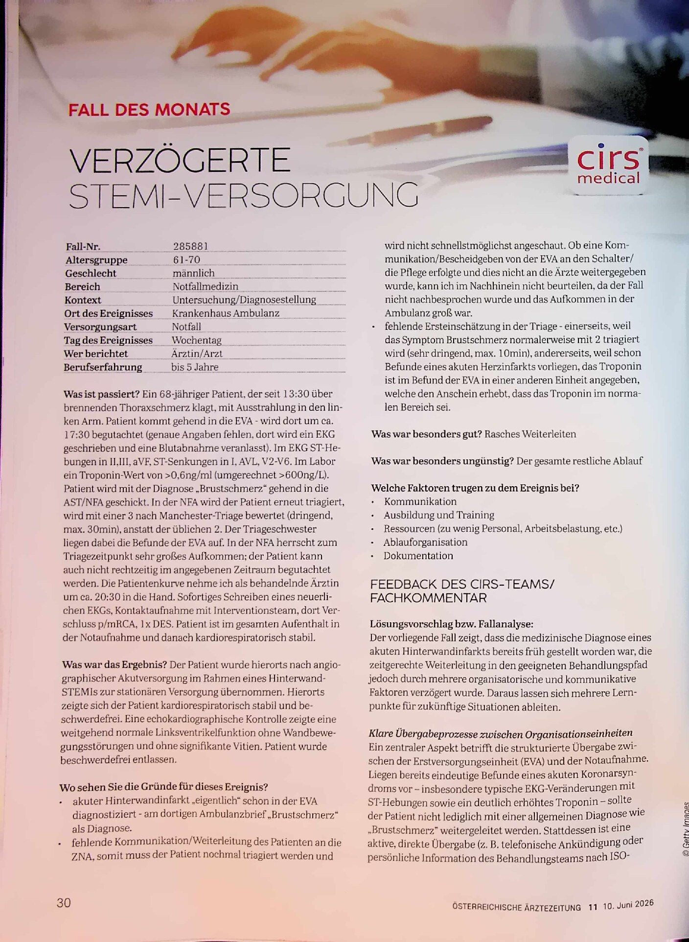 Vorschauseite 1: Verzögerte STEMI-Versorgung