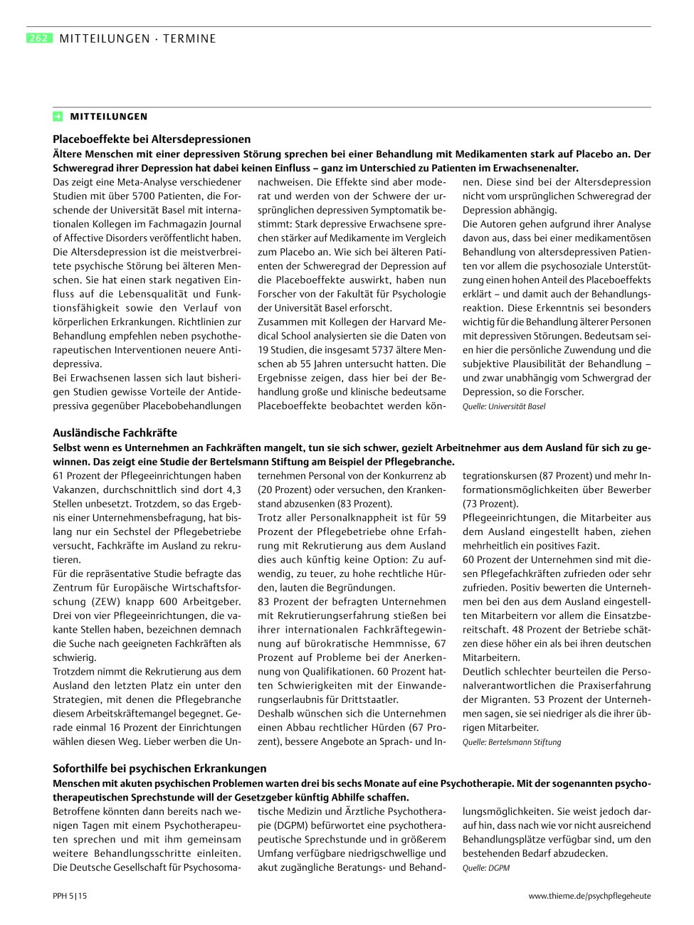 Vorschauseite 1: Mitteilungen