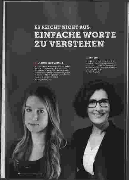 Vorschauseite 1: ES REICHT NICHT AUS, EINFACHE WORTE ZU VERSTEHEN.