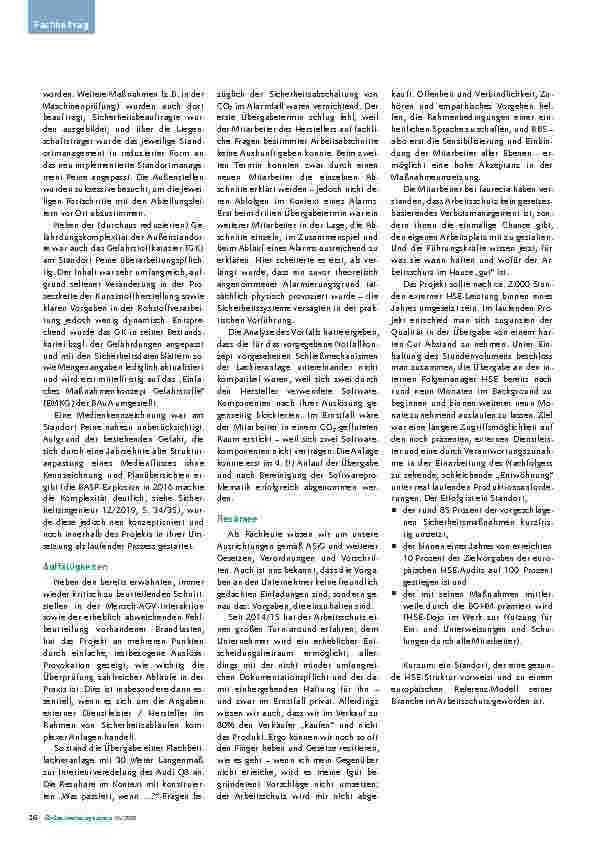 Vorschauseite 3: Organisation und konsequentes Handeln Teil 2 Arbeitsschutz 4.0 und Behavior-based Safety – HSE im Interim-Management neu gedacht.
