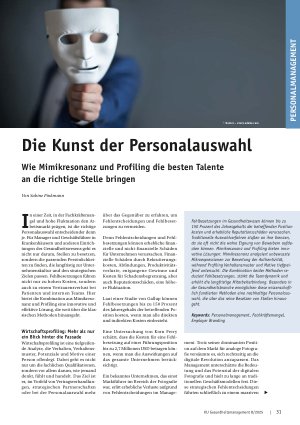 Vorschauseite 1: Die Kunst der Personalauswahl Wie Mimikresonanz und Profiling die besten Talente an die richtige Stelle bringen