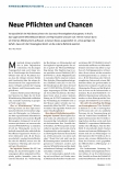 Vorschauseite 1: Neue Pflichten und Chancen