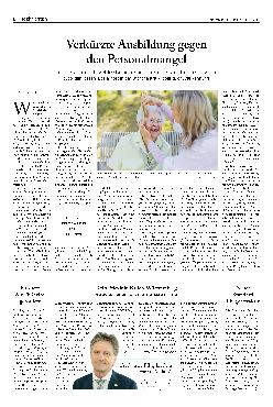 Vorschauseite 1: Verkürzte Ausbildung gegen den Personalmangel