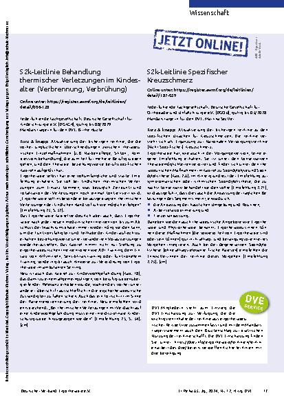 Vorschauseite 4: Aus der Wissenschaft