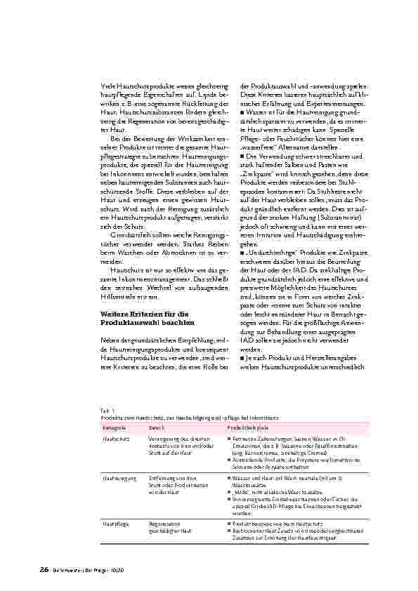 Vorschauseite 3: DIE HAUT SCHONEND REINIGEN UND PFLEGEN