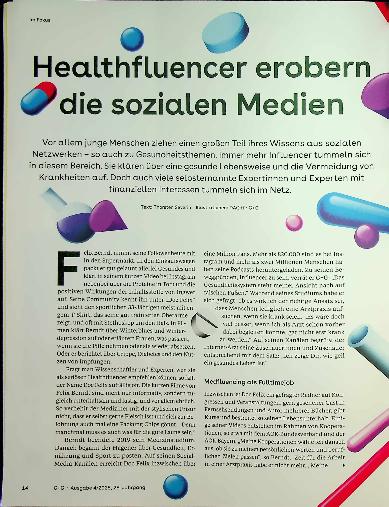 Vorschauseite 1: Healthfluencer erobern die sozialen Medien