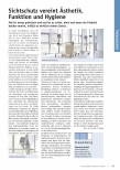Vorschauseite 1: Sichtschutz vereint Ästhetik, Funktion und Hygiene.