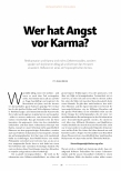 Vorschauseite 1: Wer hat Angst vor Karma?