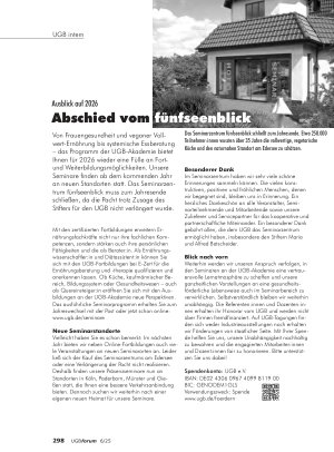Vorschauseite 1: Ausblick auf 2026 Abschied vom fünfseenblick