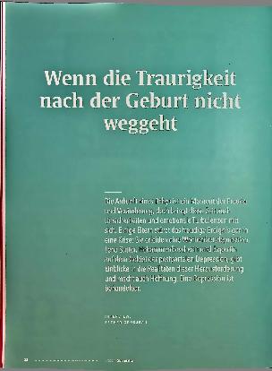 Vorschauseite 1: Wenn die Traurigkeit nach der Geburt nicht weggeht.