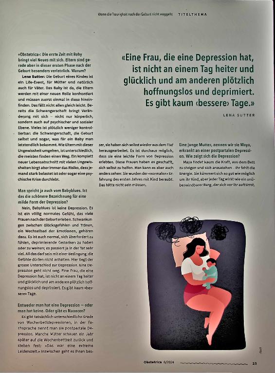 Vorschauseite 2: Wenn die Traurigkeit nach der Geburt nicht weggeht.