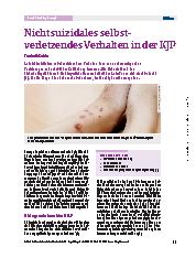 Vorschauseite 1: Nichtsuizidales selbstverletzendes Verhalten in der KJP