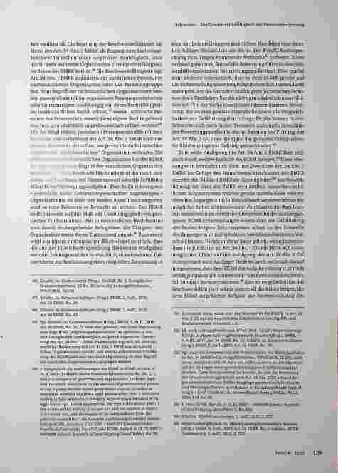 Vorschauseite 6: Die Grundrechtsfähigkeit der Personalvertretung
