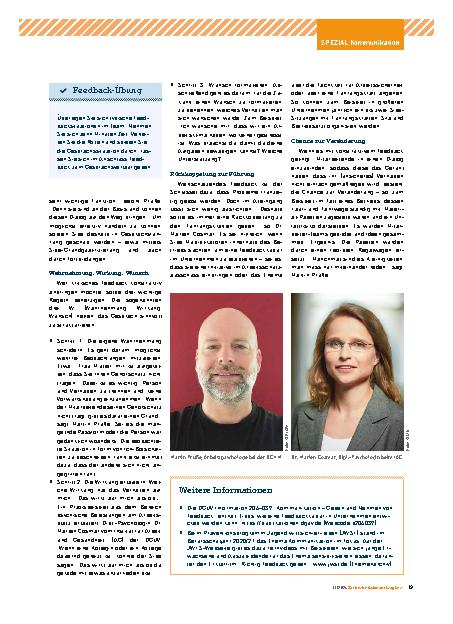 Vorschauseite 2: Die richtige Ansprache.