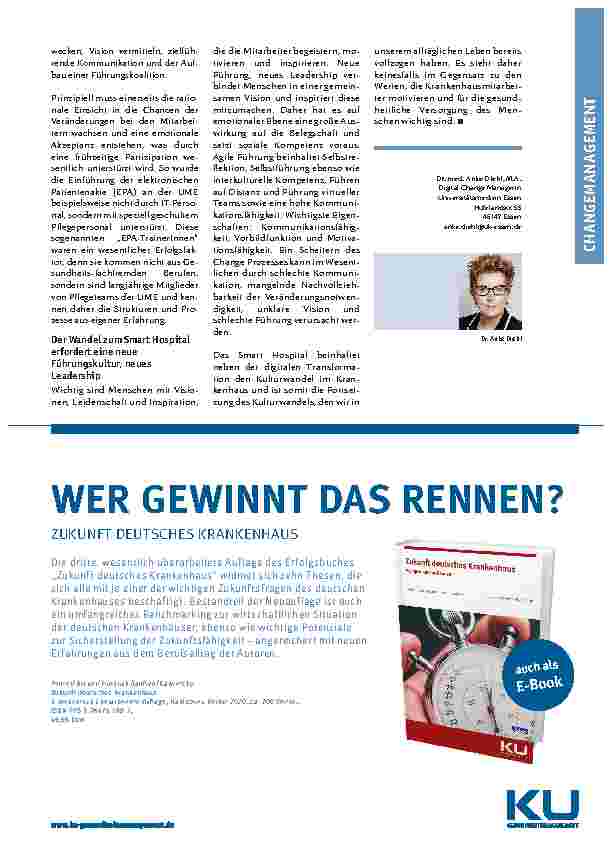 Vorschauseite 4: Auf dem Weg zum Smart Hospital: Was hat der Mitarbeiter vom Wandel?