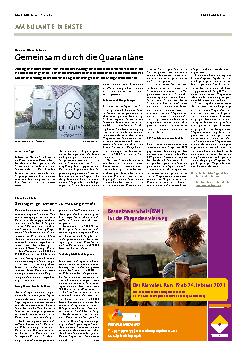 Vorschauseite 1: Gemeinsam durch die Quarantäne