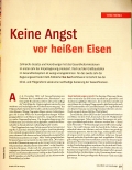Vorschauseite 1: Keine Angst vor heißen Eisen