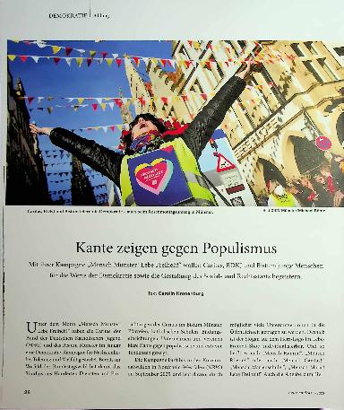 Vorschauseite 1: Kante zeigen gegen Populismus