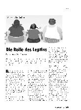 Vorschauseite 1: Die Rolle des Leptins