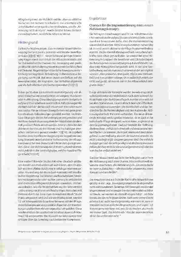 Vorschauseite 3: Implementierung von aktivierenden pflegerischen Konzepten für Menschen mit Demenz