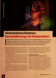 Vorschauseite 1: Sicherheitsarchitektur: Konsolidierung mit Kosteneffektivität