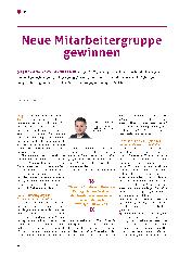 Vorschauseite 1: Neue Mitarbeitergruppe gewinnen
