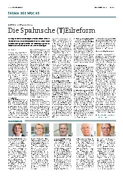 Vorschauseite 1: Die Spahnsche (Teil)reform