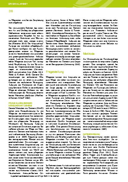 Vorschauseite 3: „Da muss man ganz schön aufpassen, dass man sich nicht zu sehr reinkniet“ – Die ambulante pflegerische Versorgung alleinlebender Menschen mit Demenz