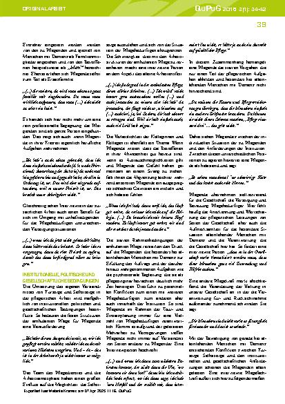Vorschauseite 6: „Da muss man ganz schön aufpassen, dass man sich nicht zu sehr reinkniet“ – Die ambulante pflegerische Versorgung alleinlebender Menschen mit Demenz