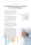 Vorschauseite 1: Gesundheitsausgaben erreichen neuen Höchststand.