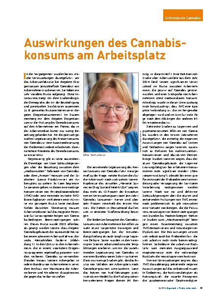 Vorschauseite 1: Auswirkungen des Cannabiskonsums am Arbeitsplatz