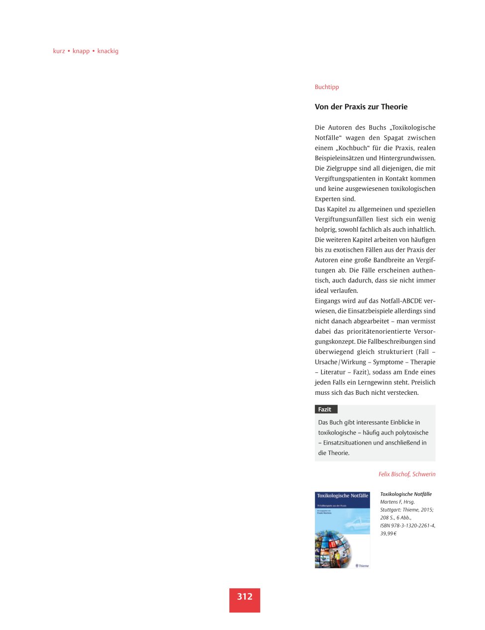 Vorschauseite 1: Buchtipp - Von der Praxis zur Theorie