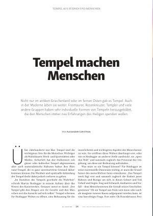 Vorschauseite 1: Tempel machen Menschen