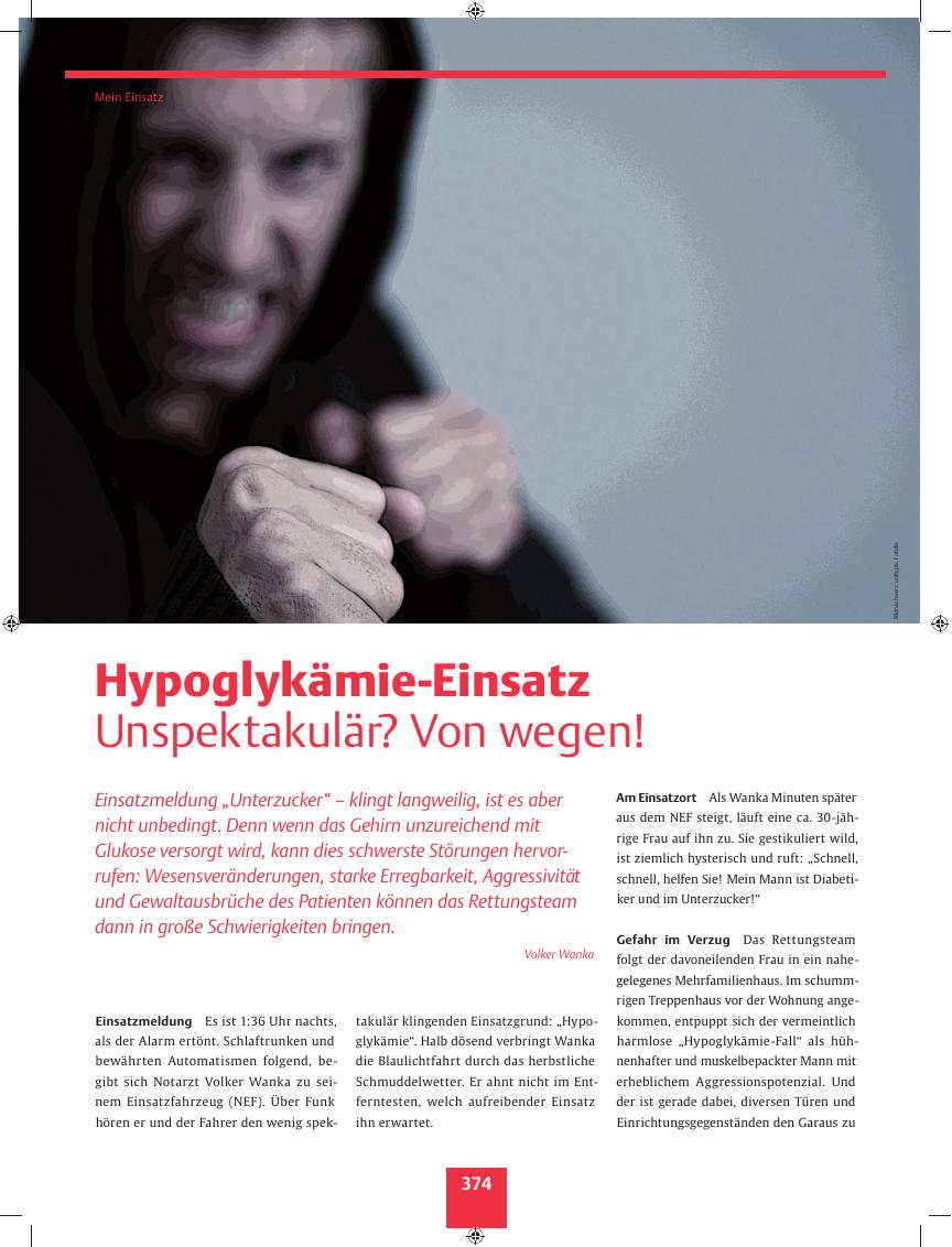 Vorschauseite 1: Hypoglykämie-Einsatz ? Unspektakulär? Von wegen!