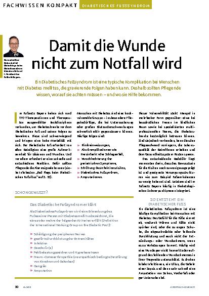 Vorschauseite 1: Damit die Wunde nicht zum Notfall wird