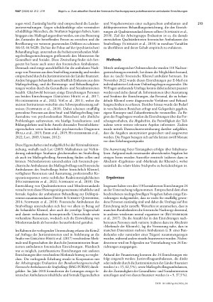 Vorschauseite 2: Zum aktuellen Stand der forensischen Nachsorgepraxis justizfinanzierter ambulanter Einrichtungen