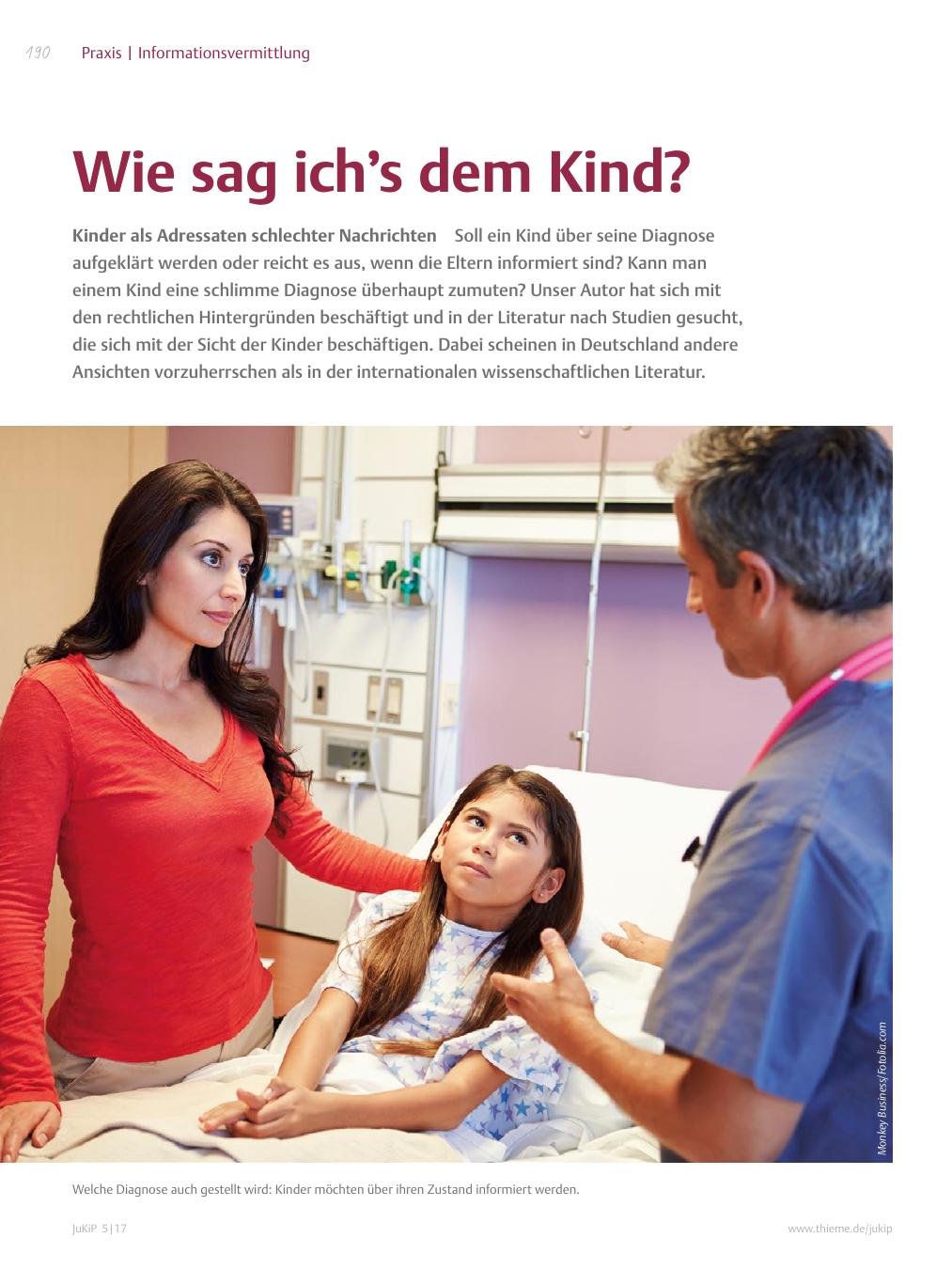 Vorschauseite 1: Wie sag ich? s dem Kind?