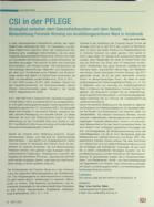 Vorschauseite 1: CSI in der PFLEGE: Bindeglied zwischen dem Gesundheitssystem und dem Gesetz. Weiterbildung Forensic Nursing am Ausbildungszentrum West in Innsbruck