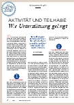 Vorschauseite 1: Aktivität und Teilhabe: Wie Unterstützung gelingt
