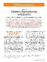Vorschauseite 1: Respekt, Pertizipation und Schutz
