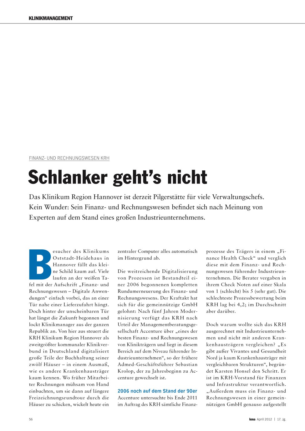 Vorschauseite 1: Schlanker geht’s nicht