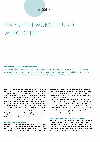 Vorschauseite 1: Zwischen Wunsch und Wirklichkeit