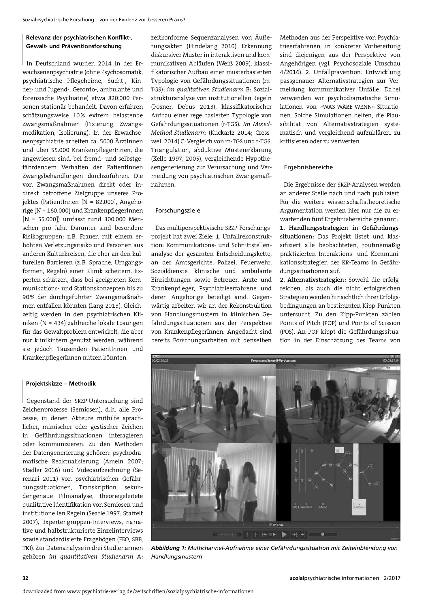 Vorschauseite 2: Simulation und Reduktion von Zwangsmaßnahmen in der Psychiatrie (SRZP)