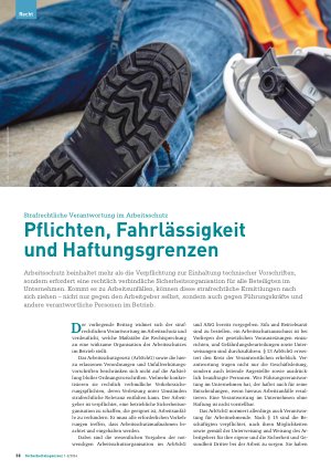 Vorschauseite 1: Strafrechtliche Verantwortung im Arbeitsschutz Pflichten, Fahrlässigkeit und Haftungsgrenzen