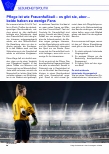 Vorschauseite 1: Pflege ist wie Frauenfußball – es gibt sie, aber... beide haben zu wenige Fans.