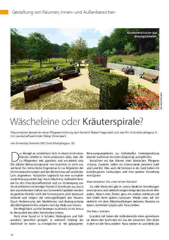 Vorschauseite 1: Wäscheleine oder Kräuterspirale?