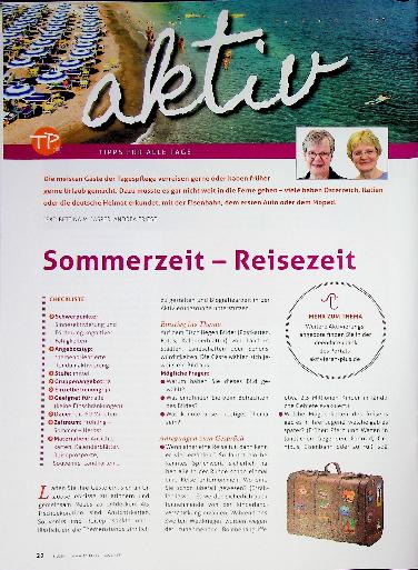 Vorschauseite 1: Sommerzeit - Reisezeit
