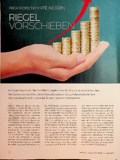 Vorschauseite 1: Profitorientierte Medizin Riegel vorschieben