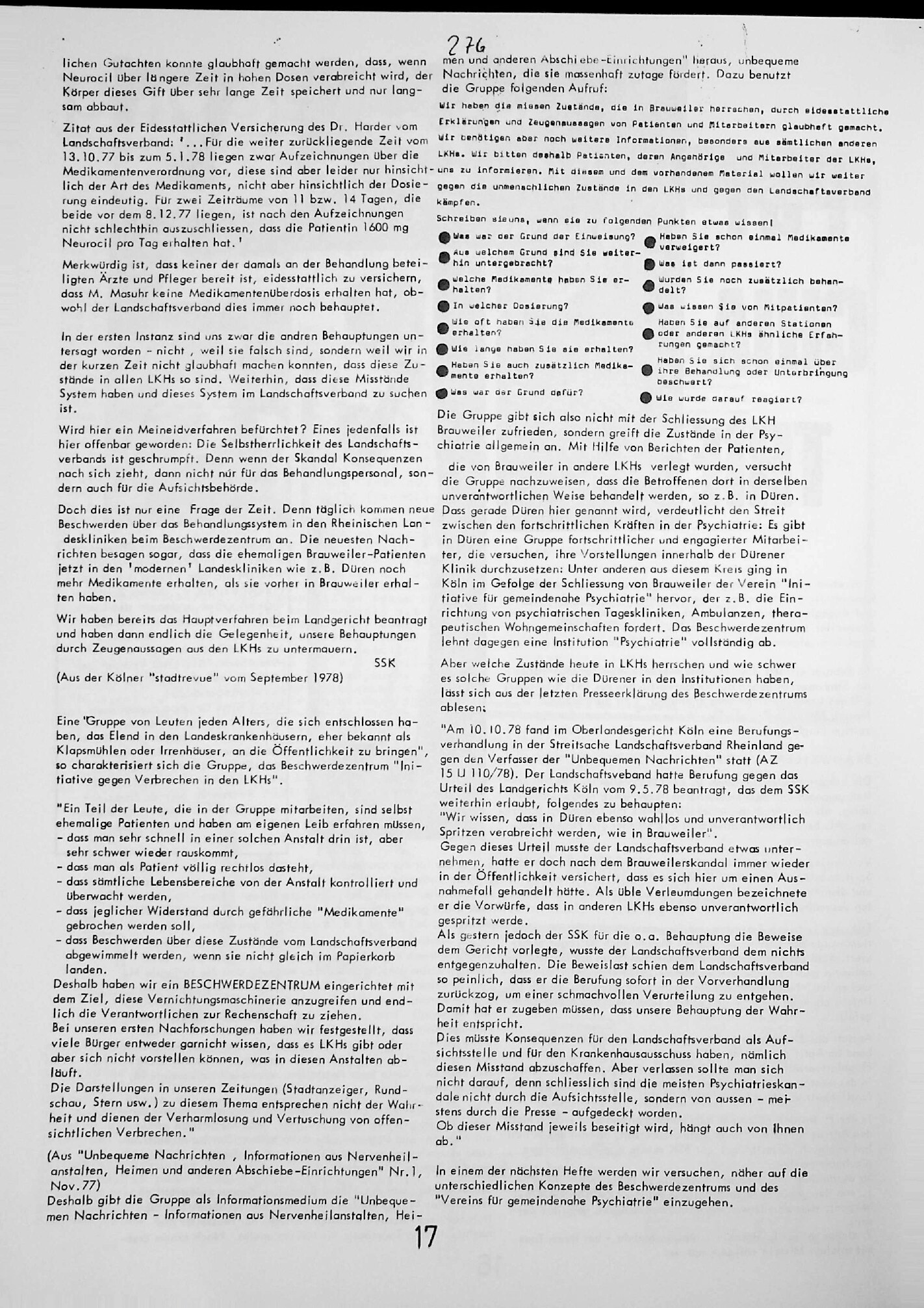 Vorschauseite 2: Psychiatrie