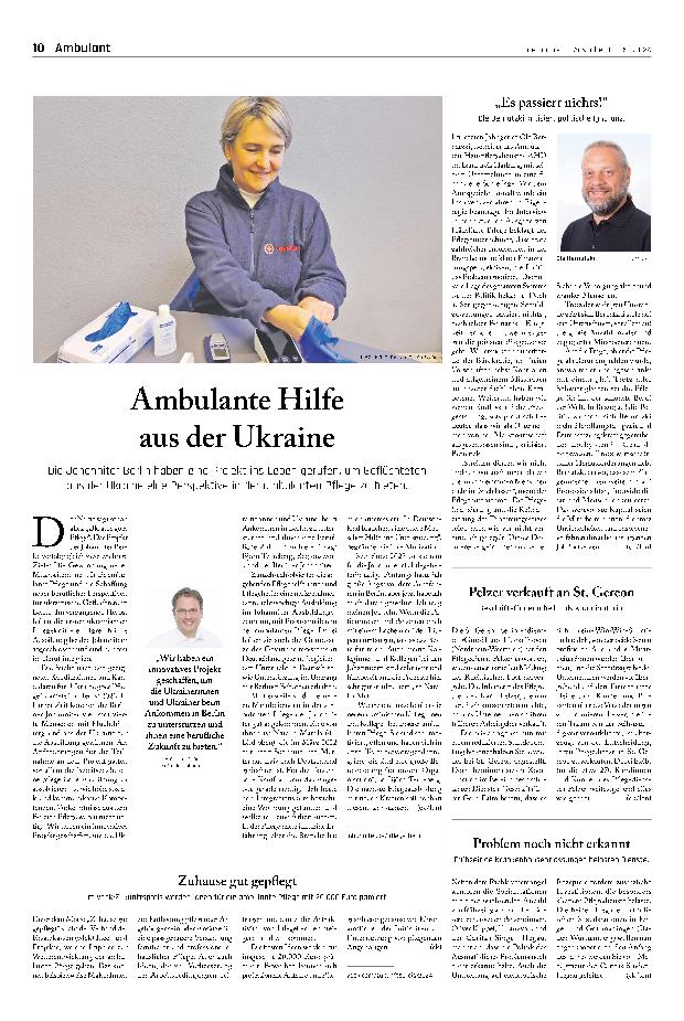 Vorschauseite 1: Ambulante Hilfe aus der Ukraine